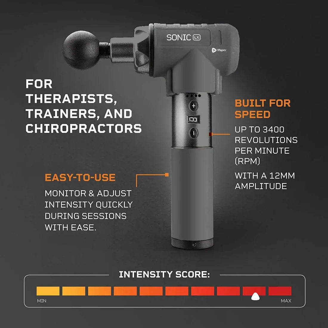 Percussion massage gun for relieving muscle tension and soreness