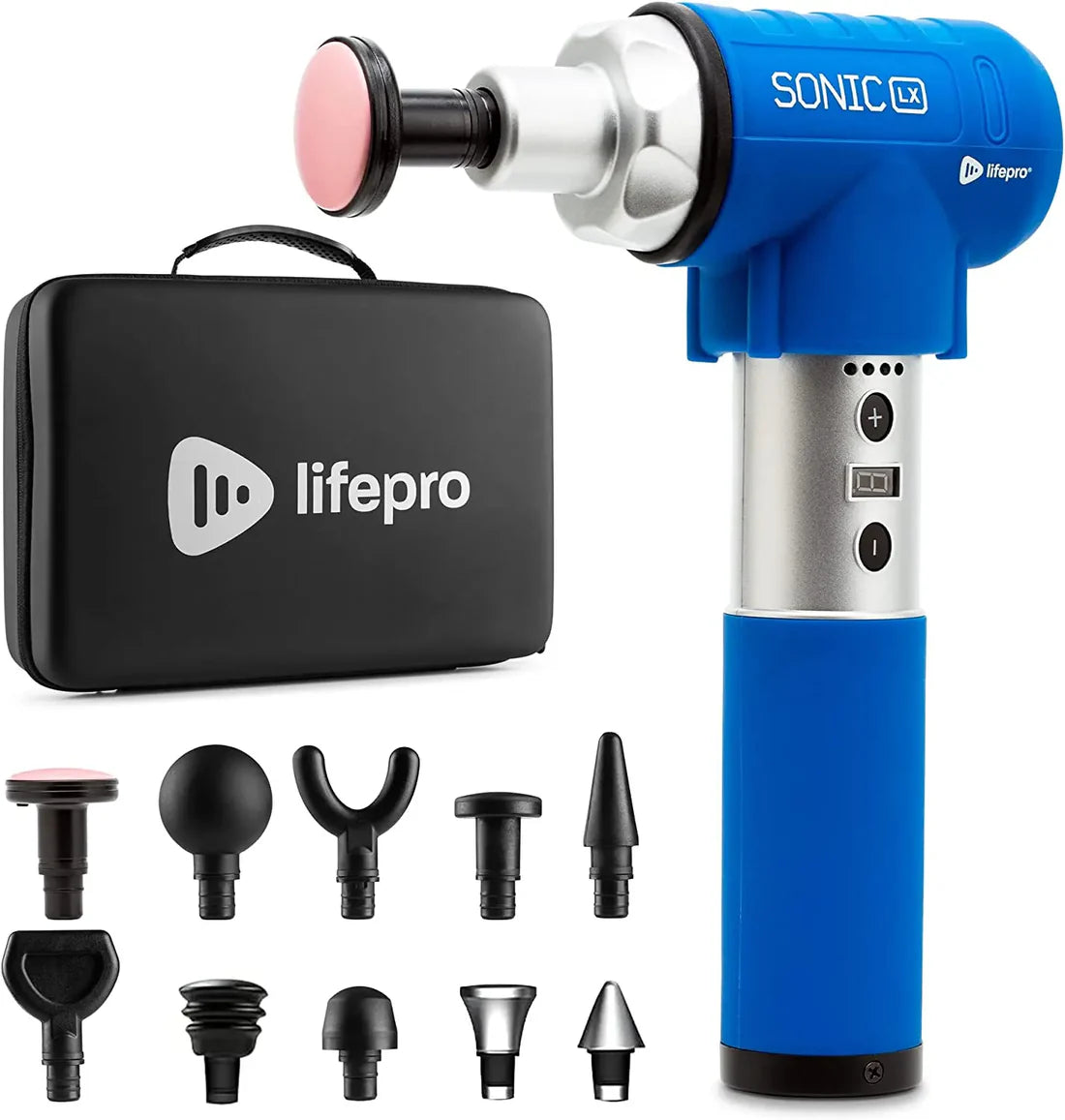 LifePro Sonic LX Professional Massage Gun for Deep Tissue Therapy